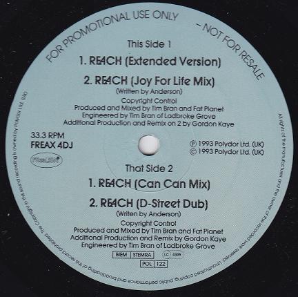 12inch Record FREAKY REALISTIC Reach FREAX4DJ Polydor 1993 UK Dance Electronica Used
12inch Record FREAKY REALISTIC Reach FREAX4DJ Polydor 1993 UK Dance Electronica Used