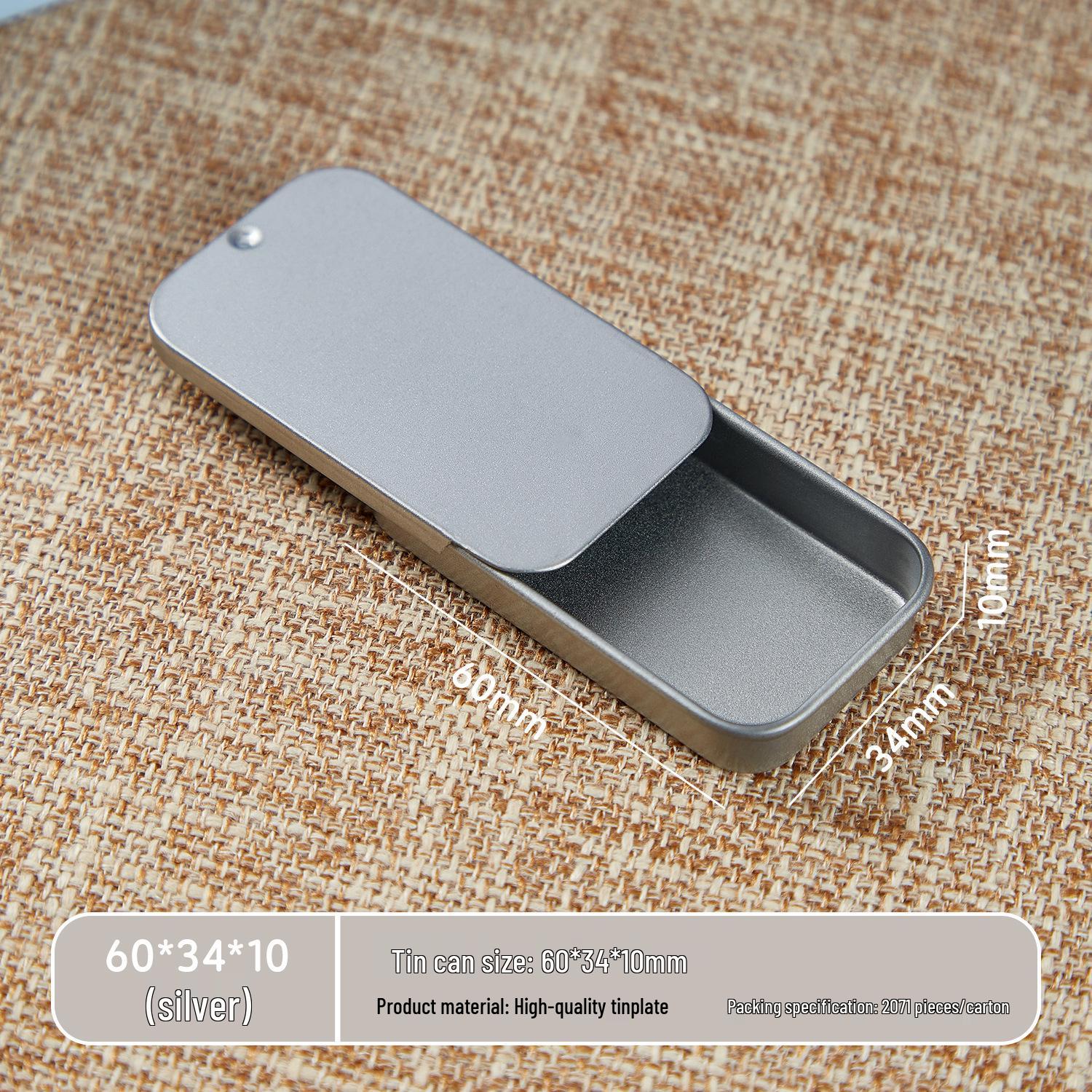 Mini Slide-Top Tin Box for Balm, Mints, or Storage
Mini Slide-Top Tin Box for Balm, Mints, or Storage