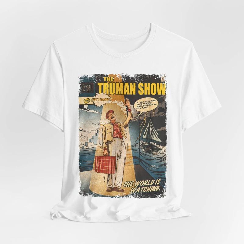 The TruUnisex Show Tshirt Vintage Movie Graphic Tee Summer Unisexs and Womens Loose and Breathable Tshirt Top S
The TruUnisex Show Tshirt Vintage Movie Graphic Tee Summer Unisexs and Womens Loose and Breathable Tshirt Top S