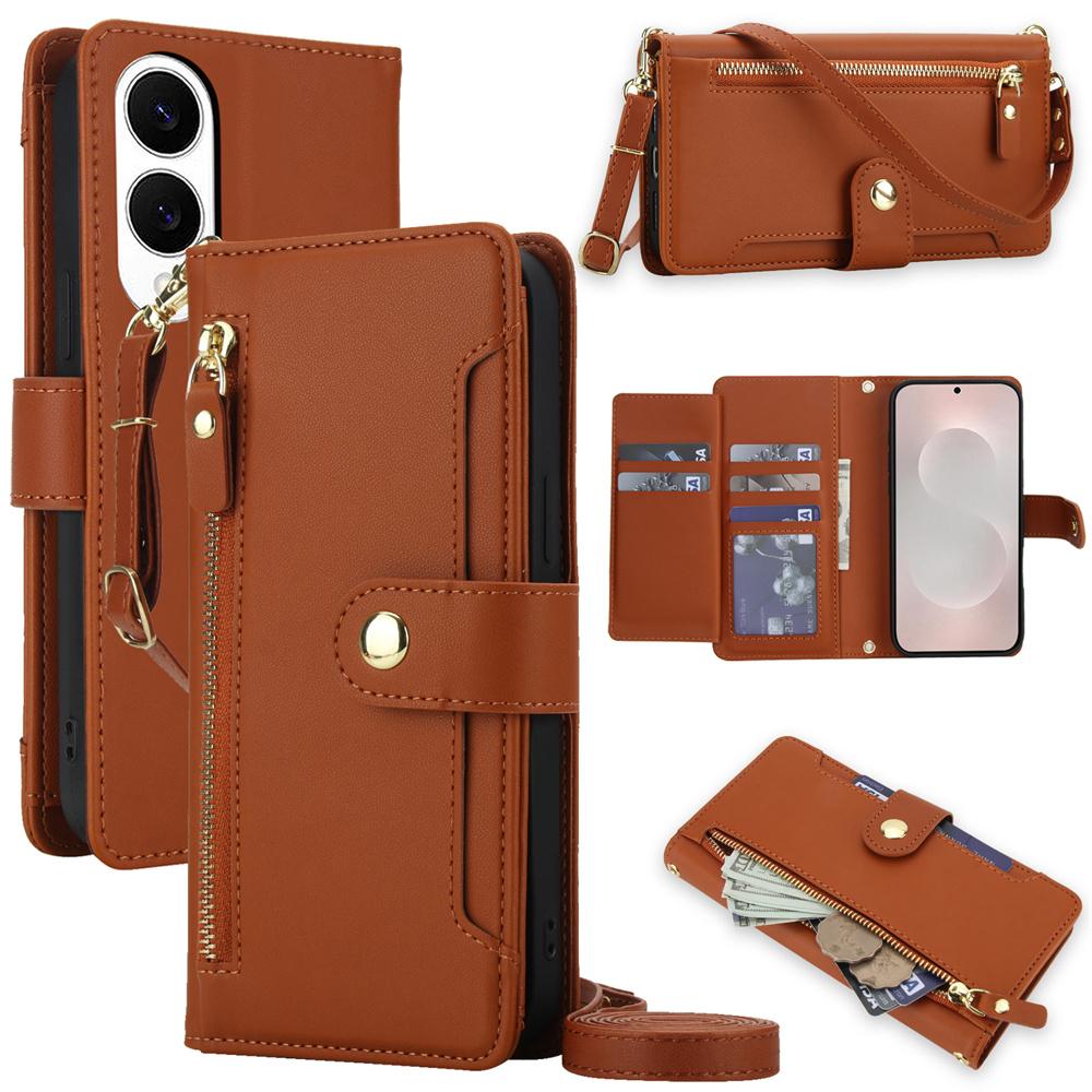 Crossbody Leather Wallet Cover Phone Case for Samsung Galaxy S25 Edge S24 Ultra S23 Plus S22 S21 FE A56 A36 A16 A26 A17 A07 A55 Galaxy A14 4G коричневий
Crossbody Leather Wallet Cover Phone Case for Samsung Galaxy S25 Edge S24 Ultra S23 Plus S22 S21 FE A56 A36 A16 A26 A17 A07 A55 Galaxy A14 4G коричневий