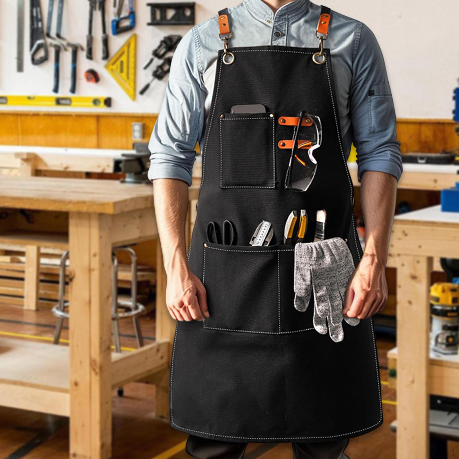Chef Apron Adults Water Resistant with Multi Pockets Easy to Clean Cooking чорний
Chef Apron Adults Water Resistant with Multi Pockets Easy to Clean Cooking чорний