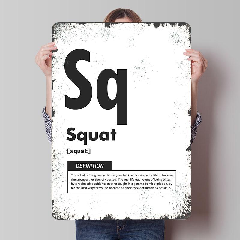 Squat Element Tinplate Poster Customized Wall Art Vintage Retro Metal Signs for Decoration Living Room Decor Men Coffee Bar Home 20x30cm(7.8x11.8inch)
Squat Element Tinplate Poster Customized Wall Art Vintage Retro Metal Signs for Decoration Living Room Decor Men Coffee Bar Home 20x30cm(7.8x11.8inch)