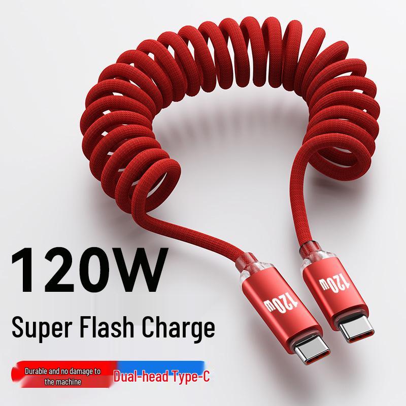 120W Dual Type-C Fast Charging Cable for Apple 15/16 and Huawei Laptops 1m
120W Dual Type-C Fast Charging Cable for Apple 15/16 and Huawei Laptops 1m