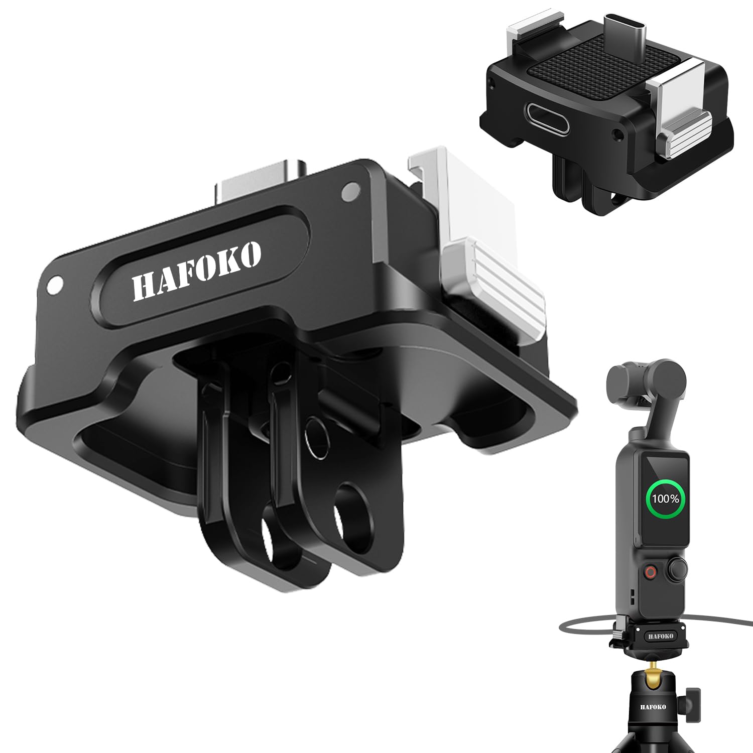 Osmo Pocket 3 Charging Capable Base Adapter with Quick Release Base Two Claw Tripod Aluminum Selfie Stick Alloy Charging Stand Dock Desktop Mount
Osmo Pocket 3 Charging Capable Base Adapter with Quick Release Base Two Claw Tripod Aluminum Selfie Stick Alloy Charging Stand Dock Desktop Mount