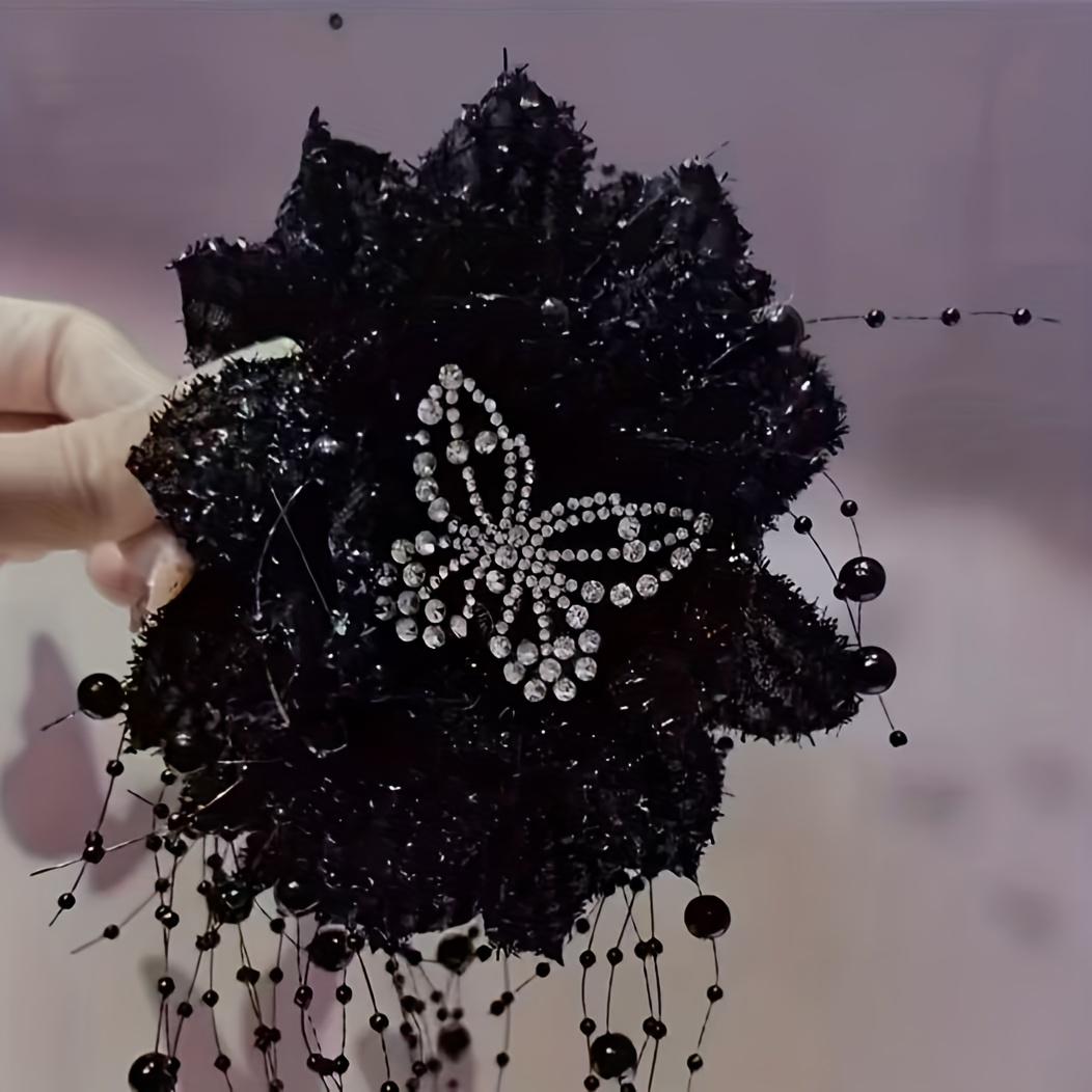 Hot-Selling Rose Flower Ribbon Anti-Rhinestone Butterfly New Ultra-Sparkling Shark Clip High-End Vintage Hair Claw Versatile Elegant Hair Accessory чёрный
Hot-Selling Rose Flower Ribbon Anti-Rhinestone Butterfly New Ultra-Sparkling Shark Clip High-End Vintage Hair Claw Versatile Elegant Hair Accessory чёрный