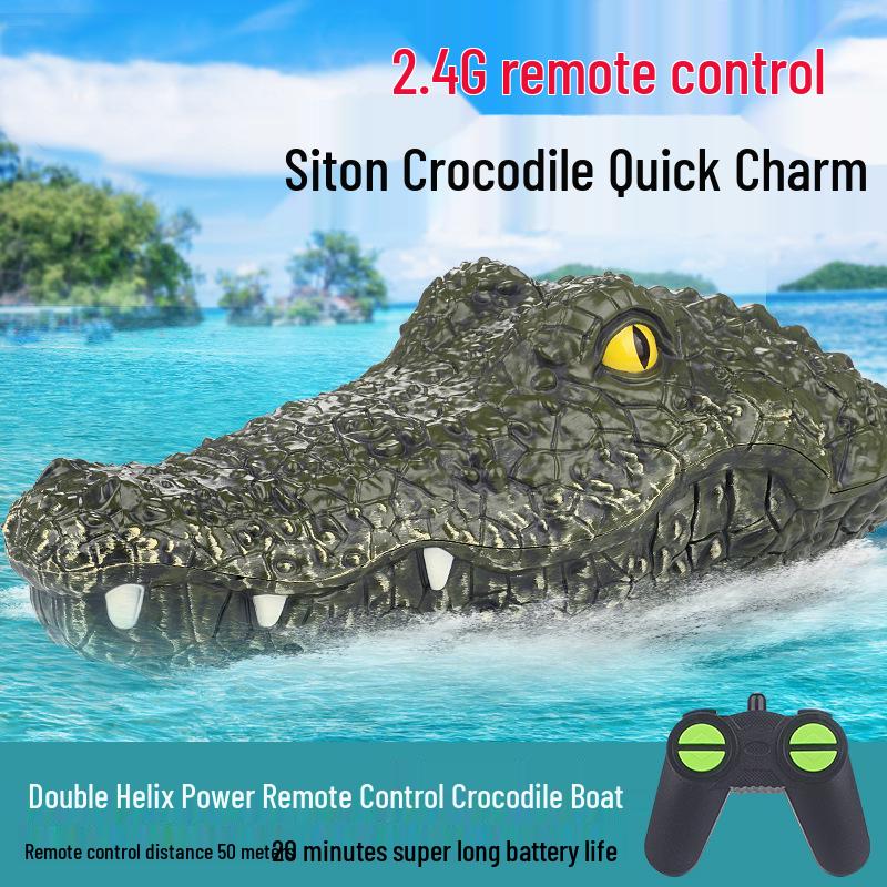 2.4G Remote Control Crocodile Boat: Long Endurance Educational Toy for Kids - Fun Summer Water Adventure
2.4G Remote Control Crocodile Boat: Long Endurance Educational Toy for Kids - Fun Summer Water Adventure