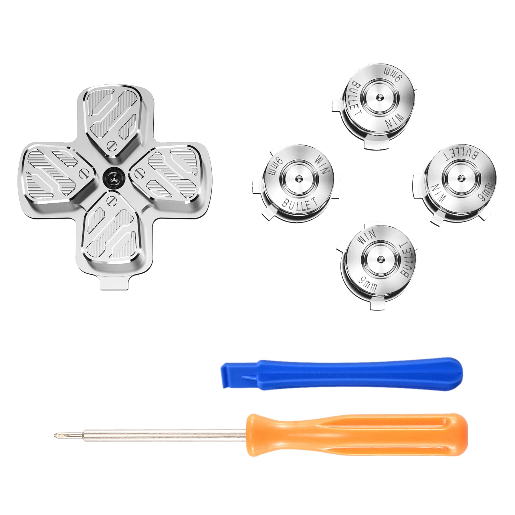 eXtremeRate Custom Metal Cross Key ABXY Button Compatible with PS5 Custom Replacement Action Button Direction Button Compatible with Controller Not
eXtremeRate Custom Metal Cross Key ABXY Button Compatible with PS5 Custom Replacement Action Button Direction Button Compatible with Controller Not