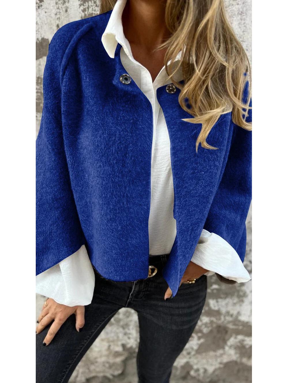 2024 Повседневное европейское и американское осенне-зимнее свободное короткое кашемировое пальто с длинным рукавом XXXL синий
2024 Повседневное европейское и американское осенне-зимнее свободное короткое кашемировое пальто с длинным рукавом XXXL синий