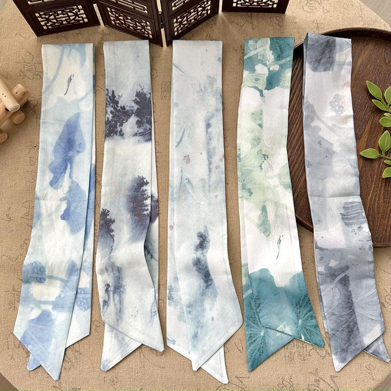 7x85cm Skinny Silk Scarf Floral Headband Chinese Style Hair Ribbon Scarf Butterfly Neck Tie Versatile Bag Decorative Scarf
7x85cm Skinny Silk Scarf Floral Headband Chinese Style Hair Ribbon Scarf Butterfly Neck Tie Versatile Bag Decorative Scarf