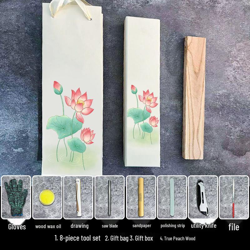 520 Handmade Peach Wood Hairpin DIY Kit - Semi-finished Qixi Love Design
520 Handmade Peach Wood Hairpin DIY Kit - Semi-finished Qixi Love Design
