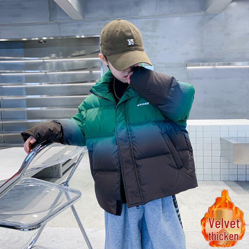 Зимова куртка для хлопчиків з градієнтом, бавовняний пуховик - Потовщений, Стильний дитячий пальто 140 cm зелений
Зимова куртка для хлопчиків з градієнтом, бавовняний пуховик - Потовщений, Стильний дитячий пальто 140 cm зелений