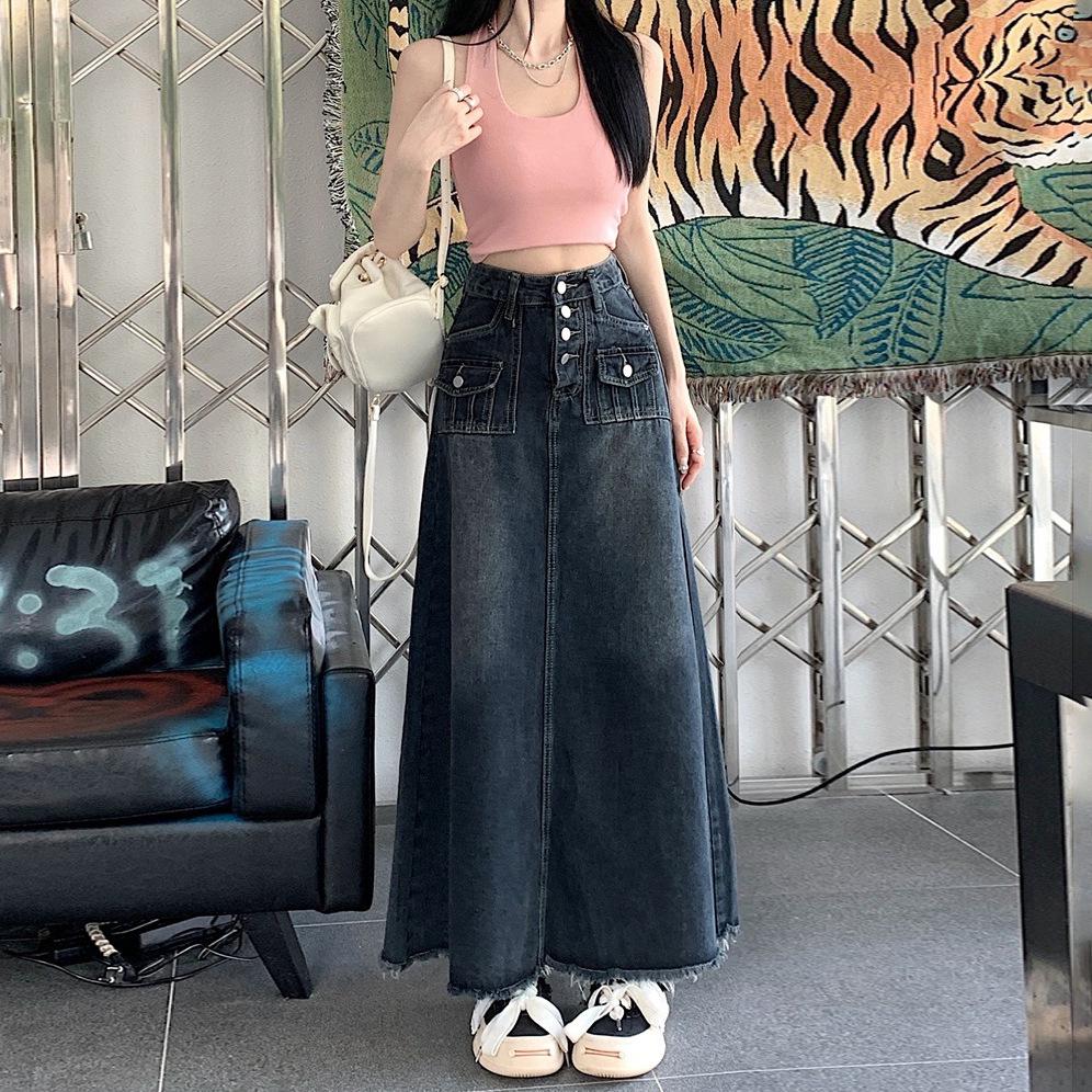 Trendy Retro High-Waist Denim Maxi Skirt for Women - Pear Shape Slimming & Versatile Spring Style 4XL
Trendy Retro High-Waist Denim Maxi Skirt for Women - Pear Shape Slimming & Versatile Spring Style 4XL
