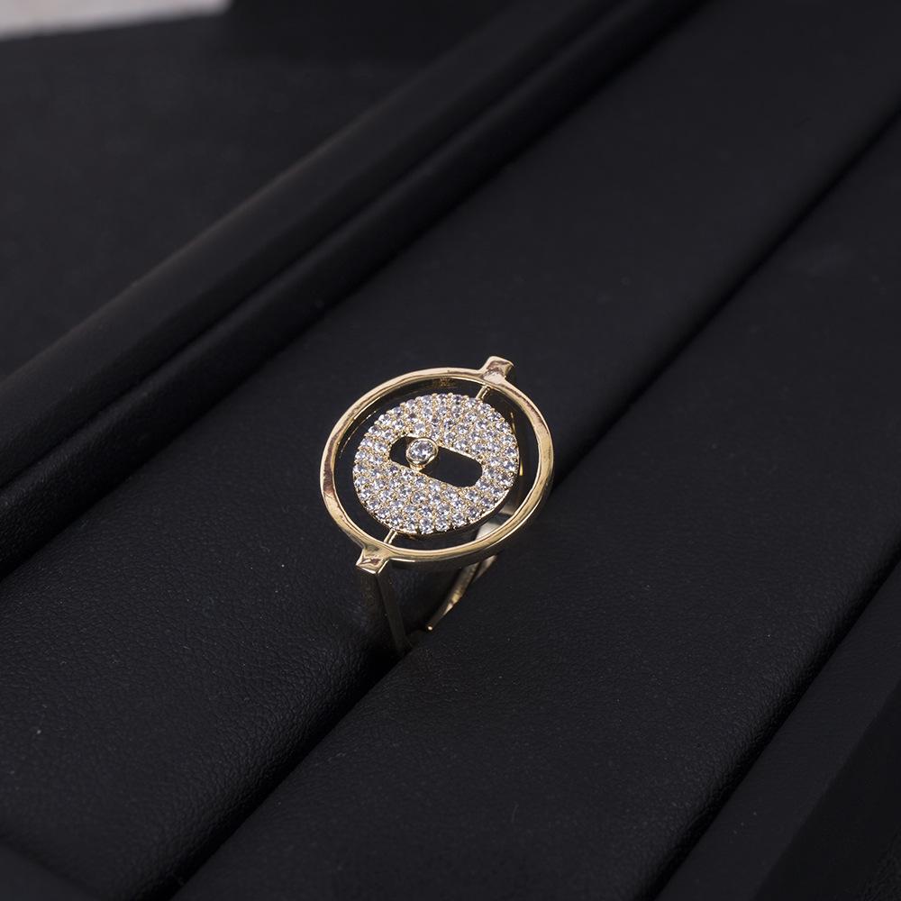 Fashion Geometric Circular Button Ring Full Diamond Finger Ring Accessories opening adjustable золотий
Fashion Geometric Circular Button Ring Full Diamond Finger Ring Accessories opening adjustable золотий