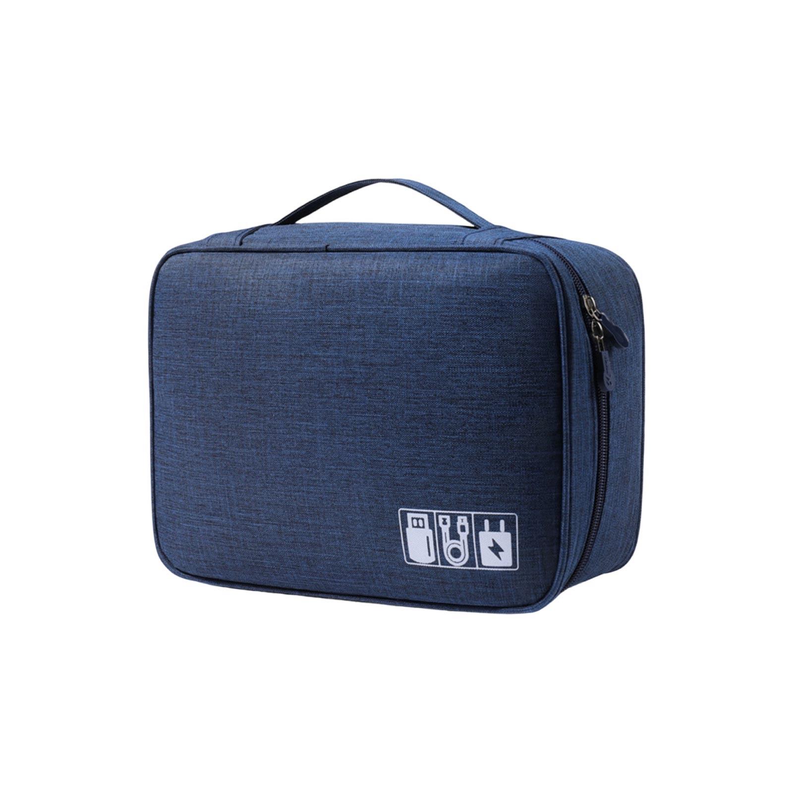 Large-Capacity Multi-compartment Organizer Bag For Cables, Travel Use One Size Темно-синій
Large-Capacity Multi-compartment Organizer Bag For Cables, Travel Use One Size Темно-синій