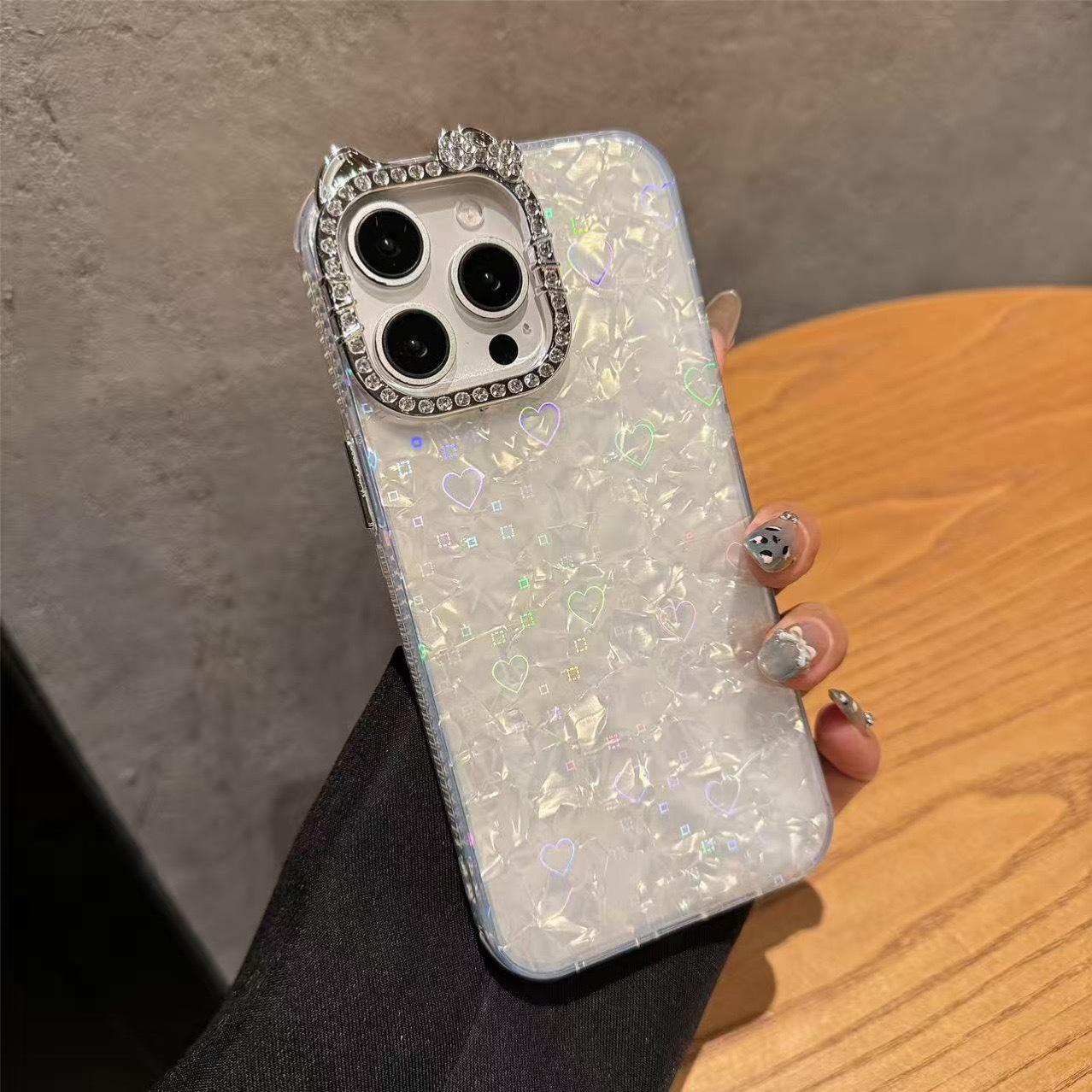 Heart Shell Cat Ear Texture iPhone Case for 17 Pro Max, 16, 15, 12, 11 14 Pro
Heart Shell Cat Ear Texture iPhone Case for 17 Pro Max, 16, 15, 12, 11 14 Pro