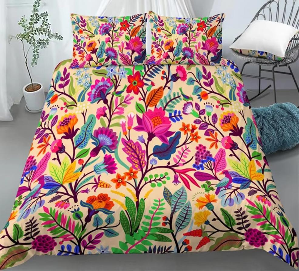 Premium 3D Floral Print Beding Set Quen King-Sized Dimensionsd Dimensions Comfortable Soft Duvet Cover Pilowcases 3 Piece Set Comfortable Soft Home 260*220cm Eu-Superking
Premium 3D Floral Print Beding Set Quen King-Sized Dimensionsd Dimensions Comfortable Soft Duvet Cover Pilowcases 3 Piece Set Comfortable Soft Home 260*220cm Eu-Superking