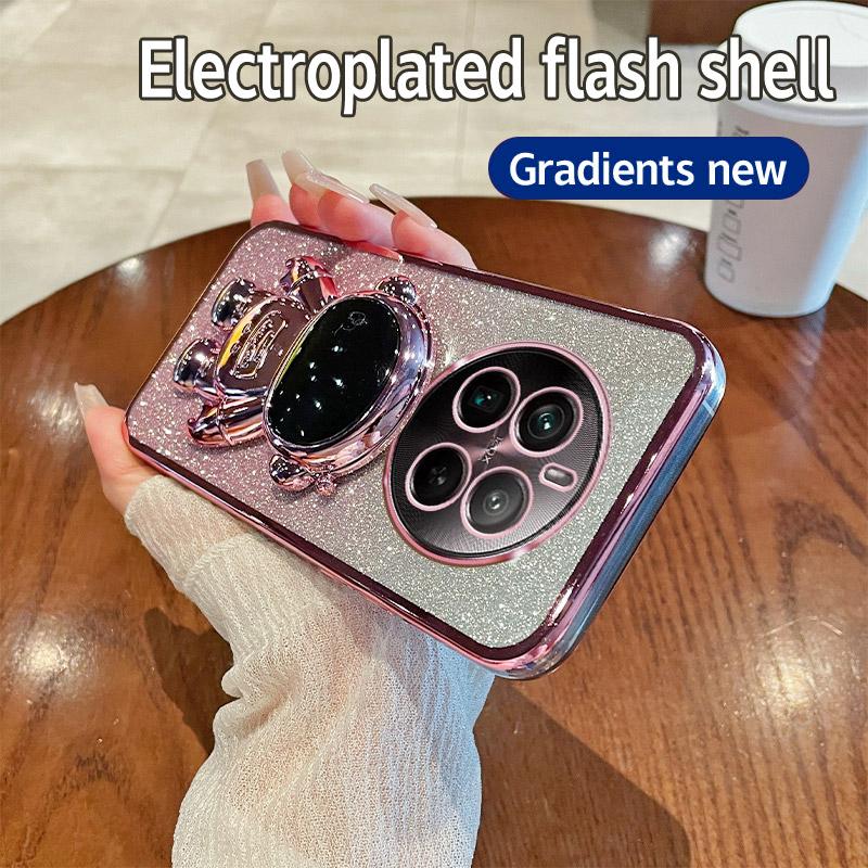 For Realme 12 Pro 5G/12 Pro+ 5G Case Astronaut Glitter PC+TPU Phone Cover with Kickstand Pink
For Realme 12 Pro 5G/12 Pro+ 5G Case Astronaut Glitter PC+TPU Phone Cover with Kickstand Pink