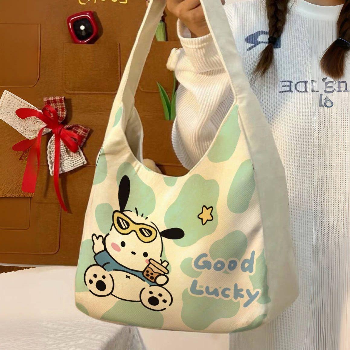 Cute Dog Shoulder Bag Versatile Large Capacity Canvas Bag Student Commuter Tote Bag Outing Women s Pouch Fashion Tote Handbag
Cute Dog Shoulder Bag Versatile Large Capacity Canvas Bag Student Commuter Tote Bag Outing Women s Pouch Fashion Tote Handbag