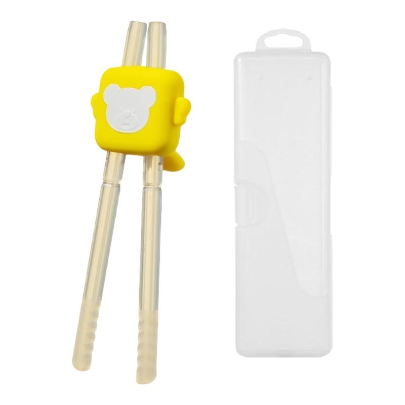 Baby Easy Feeding Tool Training Chopsticks with 3 Adjustable Stages Ergonomic Design for Small Hands Anti Slip Grip жовтий
Baby Easy Feeding Tool Training Chopsticks with 3 Adjustable Stages Ergonomic Design for Small Hands Anti Slip Grip жовтий