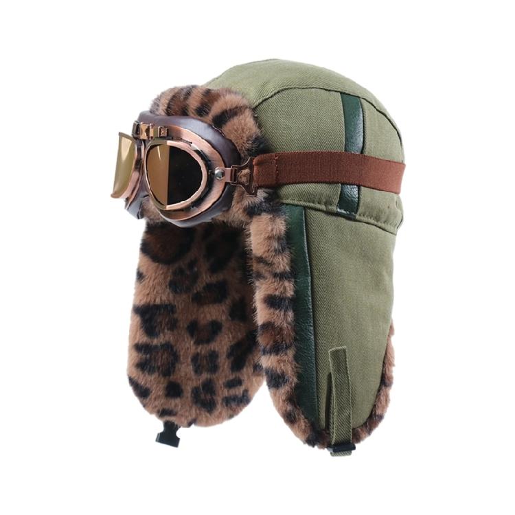 Stylish Leopard Print Ear Protection Hat Thickened Soft Lining Extreme Cold Weather Unisex Accessory For Snow Sports армія зелений колір
Stylish Leopard Print Ear Protection Hat Thickened Soft Lining Extreme Cold Weather Unisex Accessory For Snow Sports армія зелений колір