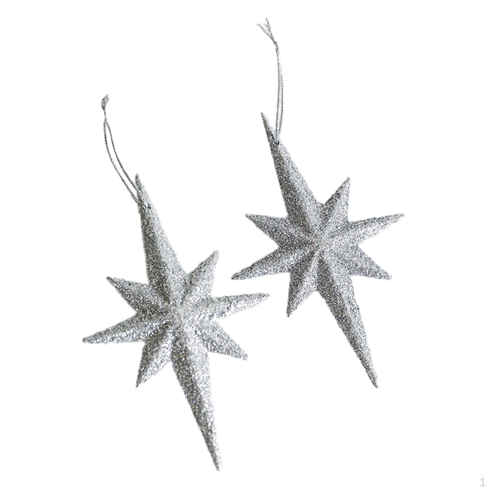 2 шт. Рождественские блестящие подвески в виде звезд, подвесные украшения, праздничные атрибуты, украшения для серебряный
2 шт. Рождественские блестящие подвески в виде звезд, подвесные украшения, праздничные атрибуты, украшения для серебряный