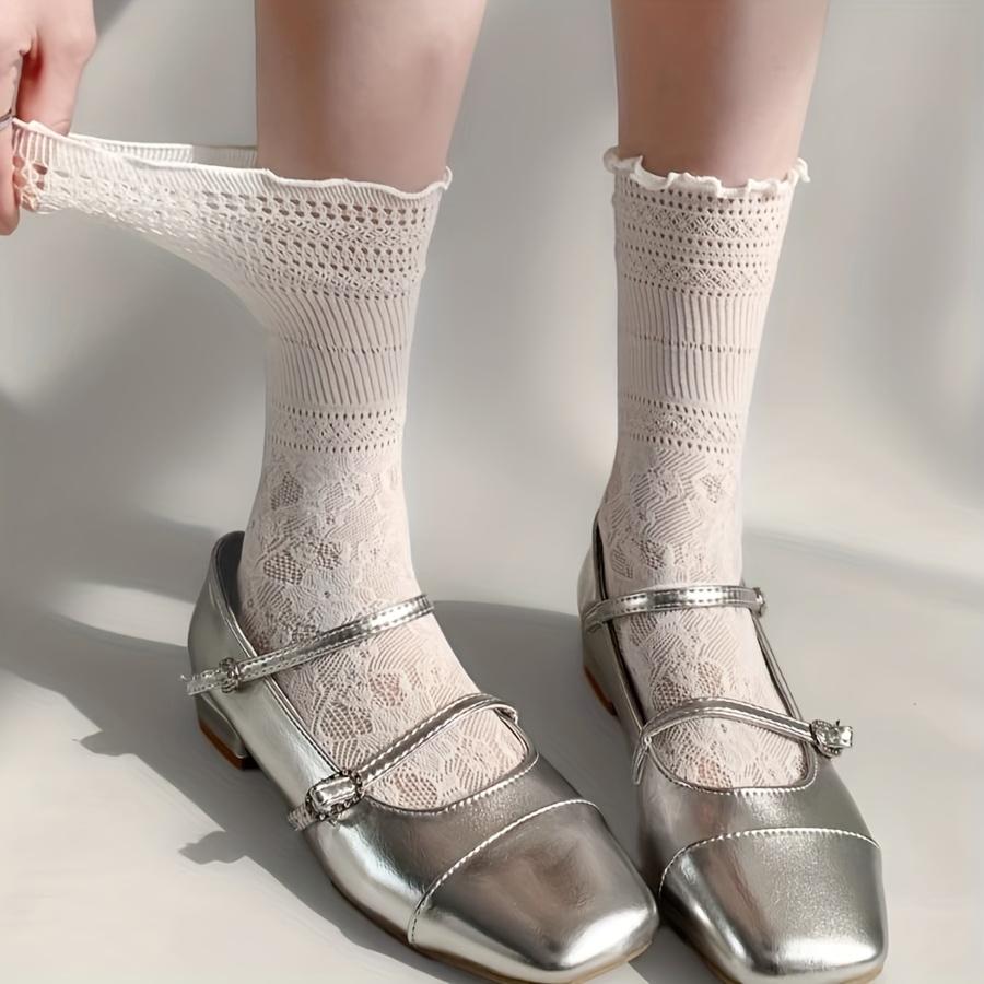 1/3Pairs Hollow Mesh Socks For Women Cute Japanese Jk Style Long Socks Ultra Thin Summer Ruffle Korean Harajuku Breathable Socks One Size
1/3Pairs Hollow Mesh Socks For Women Cute Japanese Jk Style Long Socks Ultra Thin Summer Ruffle Korean Harajuku Breathable Socks One Size