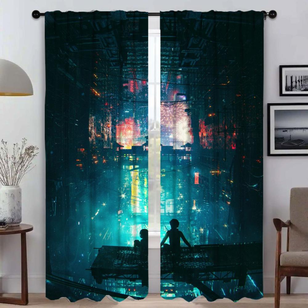 Современные шторы для гостиной для камеры Япония Неон 3D Лучи Перегородка Хэллоуин Украшение Тюль для спальни Шторы Детские W50xH70cmx2pcs-CL
Современные шторы для гостиной для камеры Япония Неон 3D Лучи Перегородка Хэллоуин Украшение Тюль для спальни Шторы Детские W50xH70cmx2pcs-CL