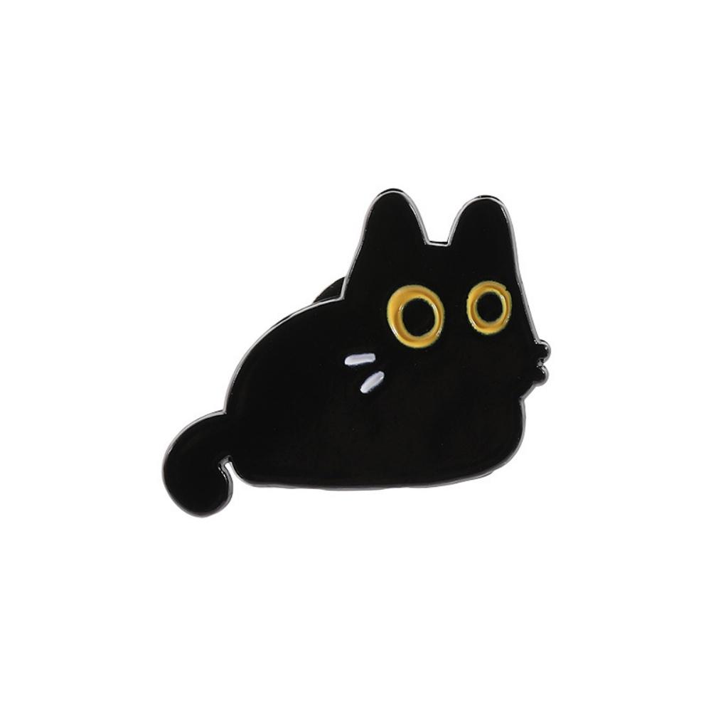 New Cute Black Brooch Funny Kitten Metal Brooches Lapel Pins Badge On Backpack Costume Accessories Jewelry For Friend Gift
New Cute Black Brooch Funny Kitten Metal Brooches Lapel Pins Badge On Backpack Costume Accessories Jewelry For Friend Gift