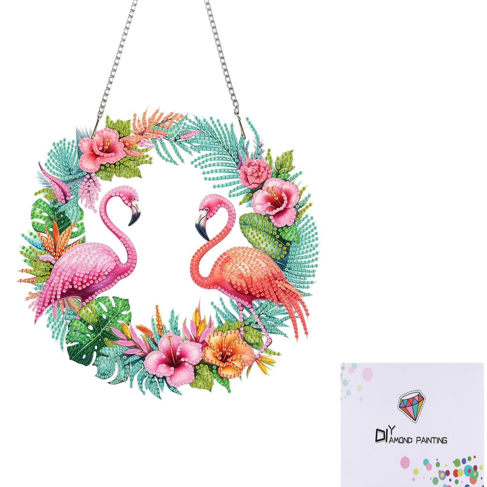 2D Flat DIY Diamond Art Painting Wreath Kits Special Shaped Rhinestone Hanging Ornament for Home Window Door Decor Gift
2D Flat DIY Diamond Art Painting Wreath Kits Special Shaped Rhinestone Hanging Ornament for Home Window Door Decor Gift