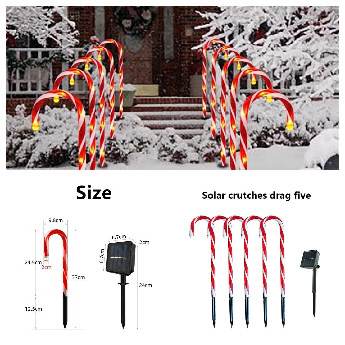 Christmas Light Pathway Candy Cane Walkway Light Solar Powered Street Lamp Outdoor Garden Yard New Year s Decoration Lamp
Christmas Light Pathway Candy Cane Walkway Light Solar Powered Street Lamp Outdoor Garden Yard New Year s Decoration Lamp