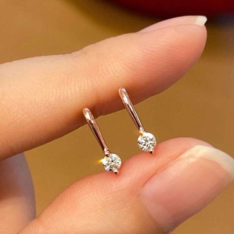 Huitan Simple Stylish Pierced Small Drop Earrings for Women Chic Rose Gold Color Daily Jewelry Bright Tiny Zirconia Accessories as pictures
Huitan Simple Stylish Pierced Small Drop Earrings for Women Chic Rose Gold Color Daily Jewelry Bright Tiny Zirconia Accessories as pictures