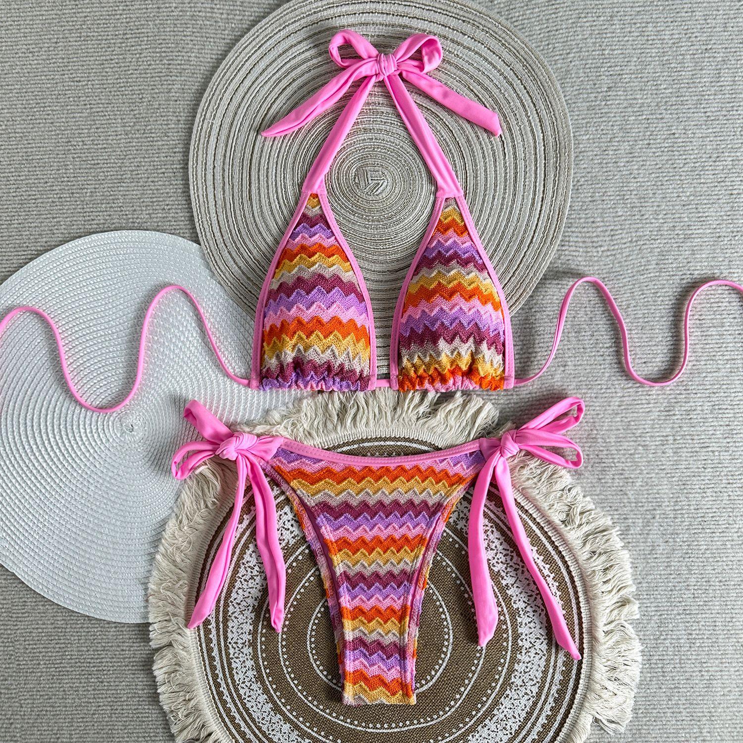 2026 Fashionable Sexy Neck Strap Split Swimsuit Women s Bikini Striped Swim L
2026 Fashionable Sexy Neck Strap Split Swimsuit Women s Bikini Striped Swim L