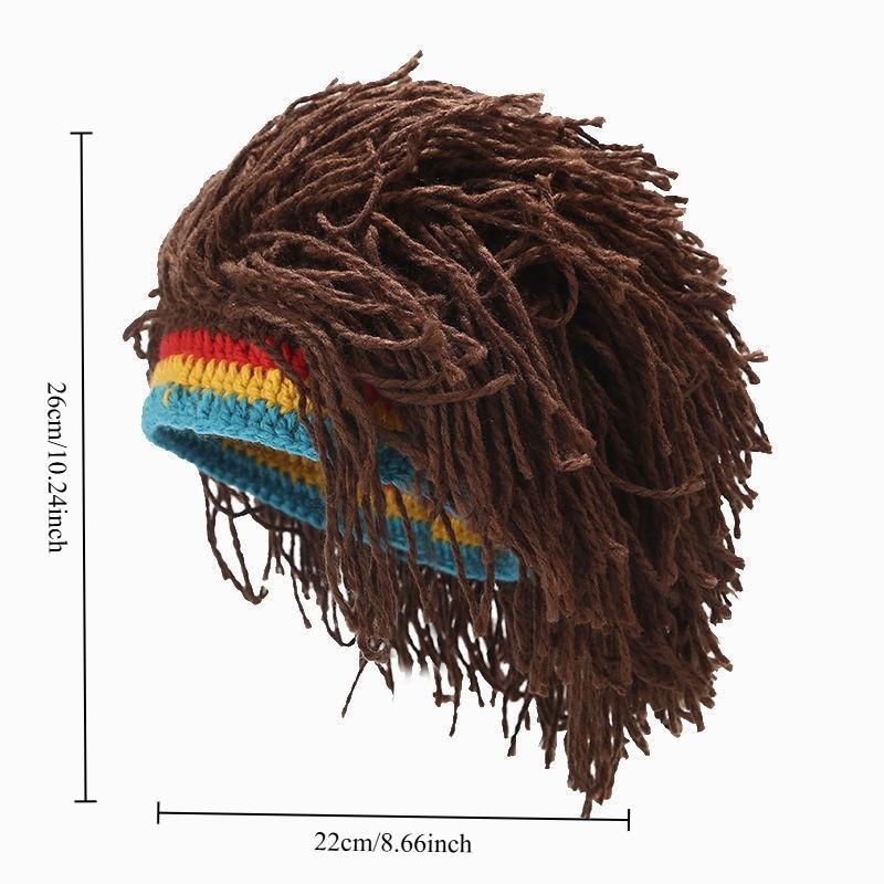 Dreadlock Hat Funny Braid Headband Hip Hop Party Cap Fake Hair Trendy Personality Warm Knit Unisex Streetwear Accessory коричневий
Dreadlock Hat Funny Braid Headband Hip Hop Party Cap Fake Hair Trendy Personality Warm Knit Unisex Streetwear Accessory коричневий