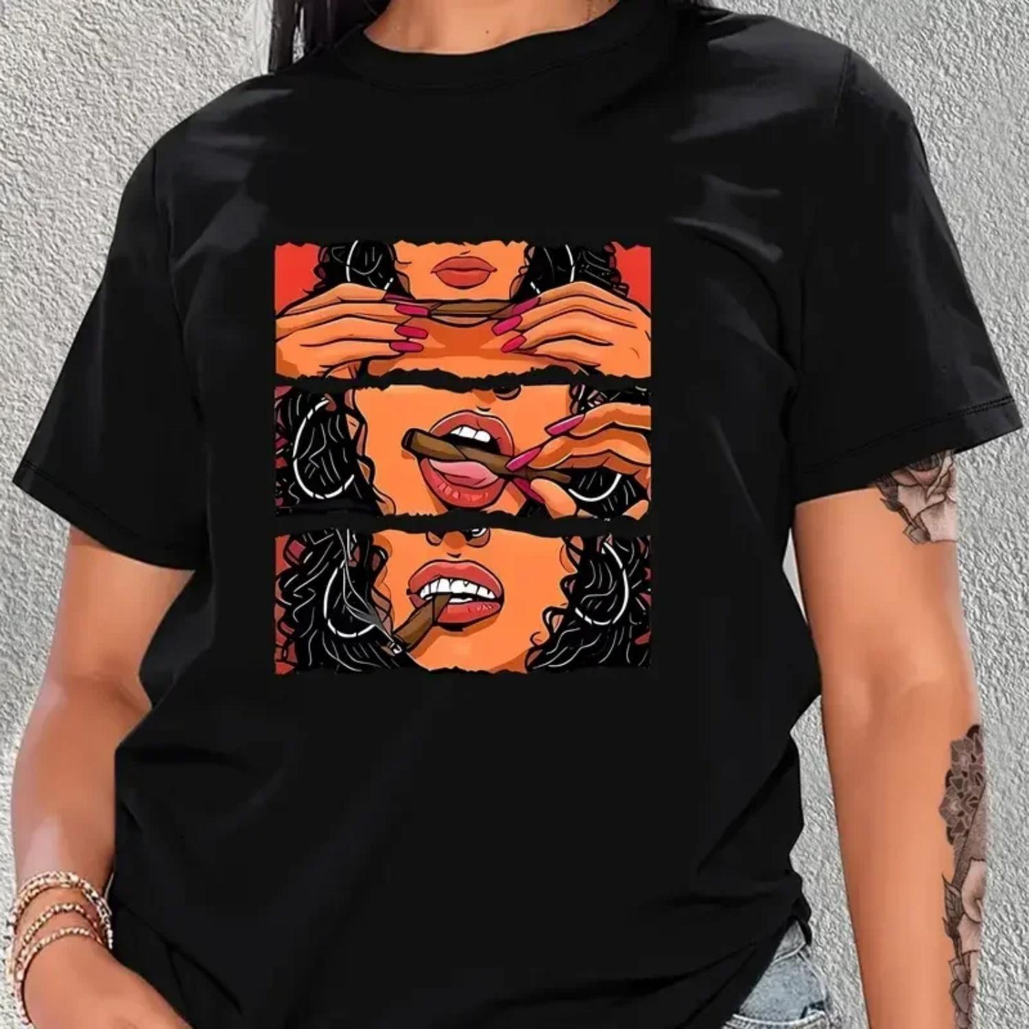 Figure Graphic Causal Short Sleeves Tops Fashion Round Neck Loose Sports T-shirts Women s Activewear Summer White Tee Top XXXXXL чорний
Figure Graphic Causal Short Sleeves Tops Fashion Round Neck Loose Sports T-shirts Women s Activewear Summer White Tee Top XXXXXL чорний