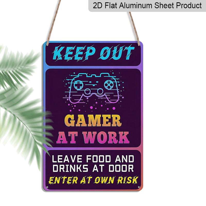2D Flat, 1pc Gamer At Work Vintage Metal Sign - 8x12 Inch Retro Gaming Room Aluminium Wall Decor with Enter At Own Risk Message, No Power 20*30cm
2D Flat, 1pc Gamer At Work Vintage Metal Sign - 8x12 Inch Retro Gaming Room Aluminium Wall Decor with Enter At Own Risk Message, No Power 20*30cm