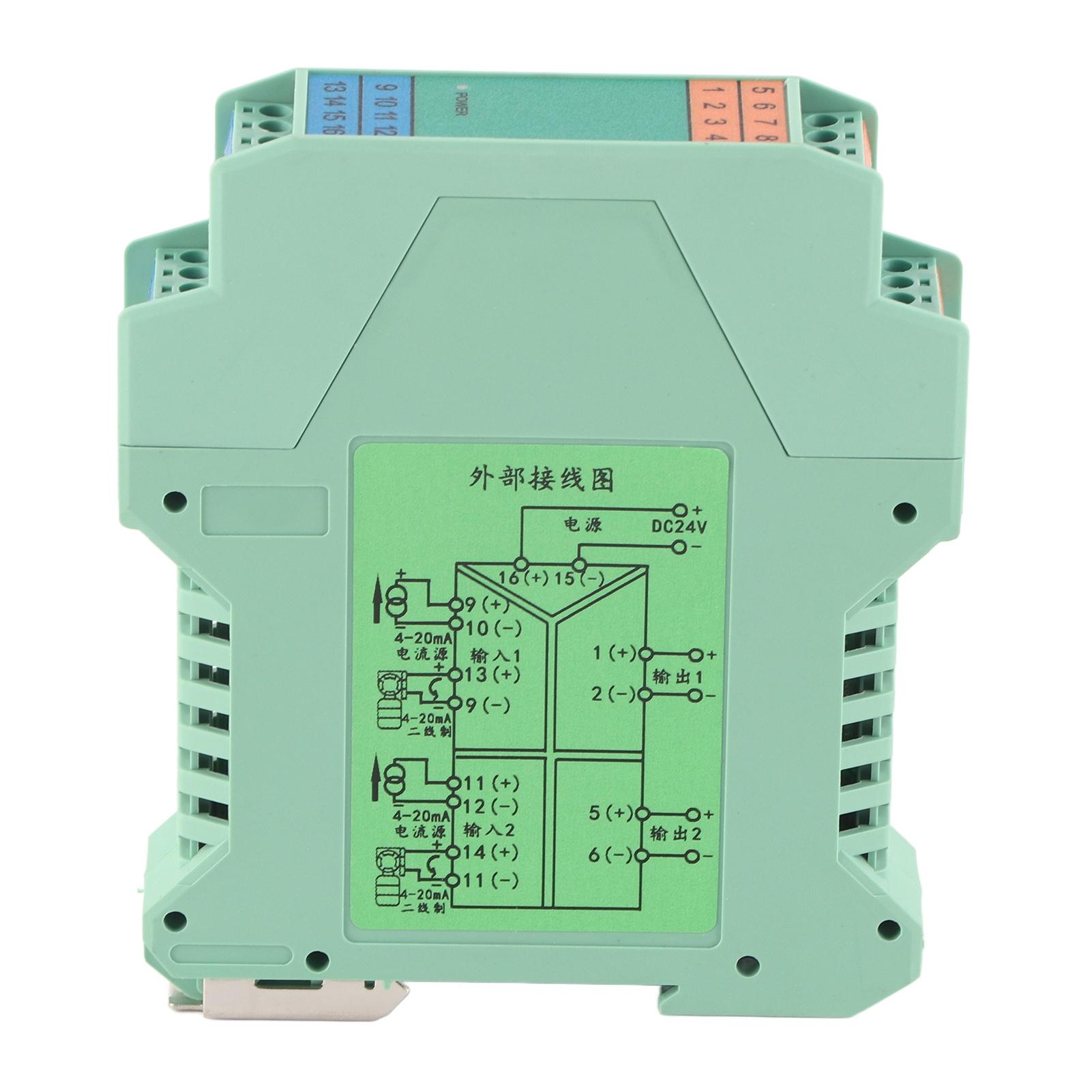 Current Signal Isolator 2 in 2 Out Signal Transmitter DC 4‑20mA DC 24V for PLC Control
Current Signal Isolator 2 in 2 Out Signal Transmitter DC 4‑20mA DC 24V for PLC Control