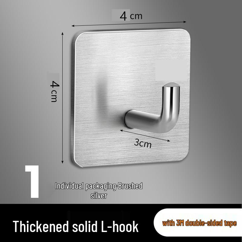 Самоклеящиеся крючки из нержавеющей стали без сверления для кухни, ванной комнаты и дверей
Самоклеящиеся крючки из нержавеющей стали без сверления для кухни, ванной комнаты и дверей