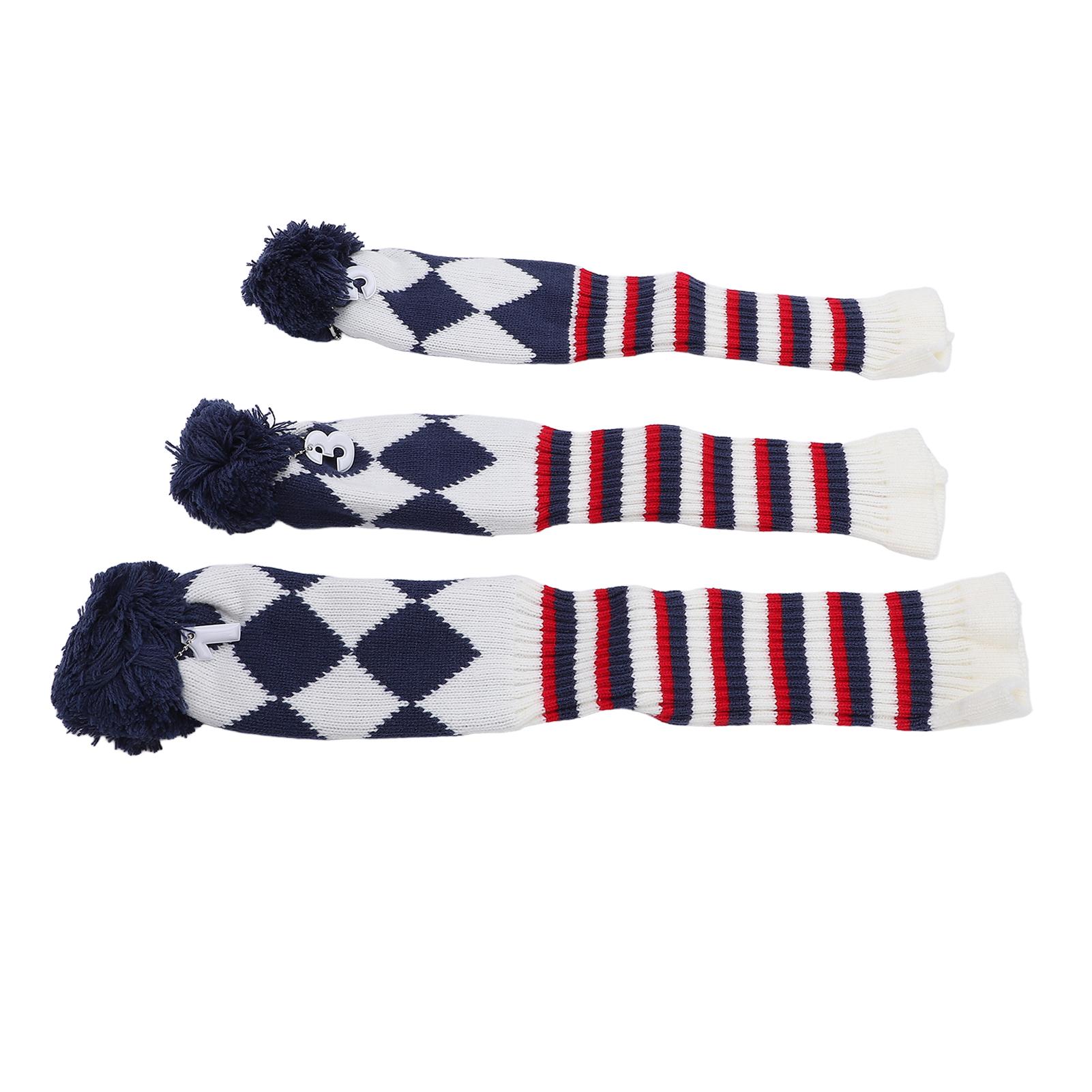 3Pcs Golf Club Head Cover Stylish Pattern Plush Ball Protective Scratch Resistant Knitted Golf Head Cover
3Pcs Golf Club Head Cover Stylish Pattern Plush Ball Protective Scratch Resistant Knitted Golf Head Cover