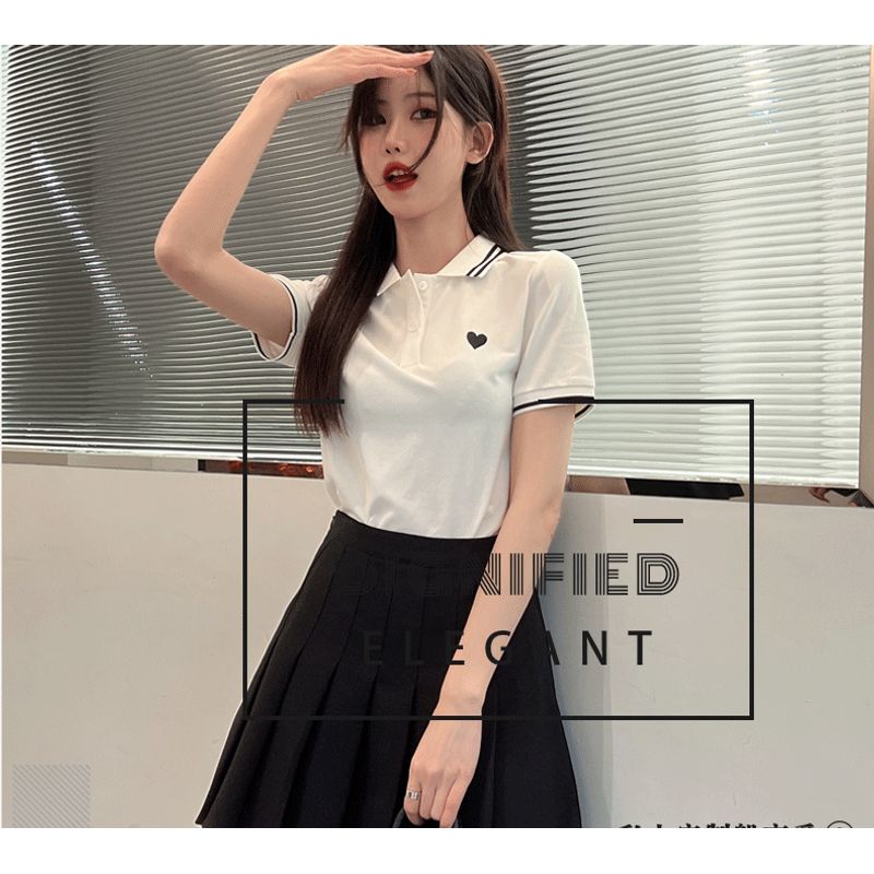 Женское летнее поло с вышивкой, повседневный топ с рукавом три четверти, футболка White XL
Женское летнее поло с вышивкой, повседневный топ с рукавом три четверти, футболка White XL