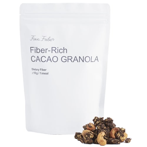 Extraordinary fiber cacao granola 250g / Starting from the intestines, building your body for the future. We live in an era of diverse intestinal bact
Extraordinary fiber cacao granola 250g / Starting from the intestines, building your body for the future. We live in an era of diverse intestinal bact