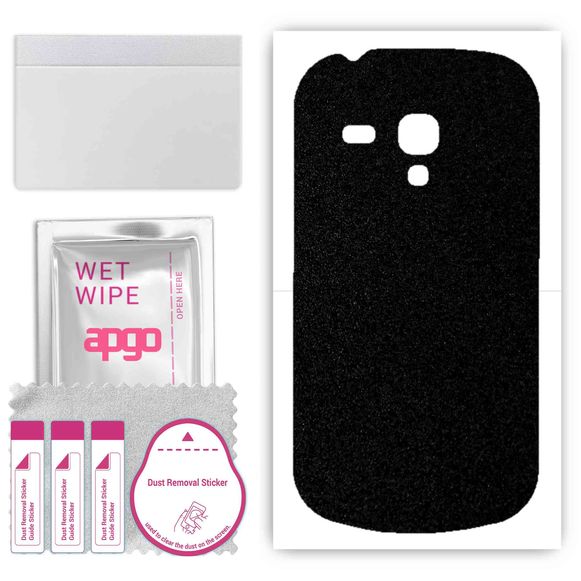 apgo Protective Skin Sticker for the back compatible with Samsung Galaxy S3 mini i8190, Wrap Film, Foil, Vinyl - Pattern Matte Black
apgo Protective Skin Sticker for the back compatible with Samsung Galaxy S3 mini i8190, Wrap Film, Foil, Vinyl - Pattern Matte Black