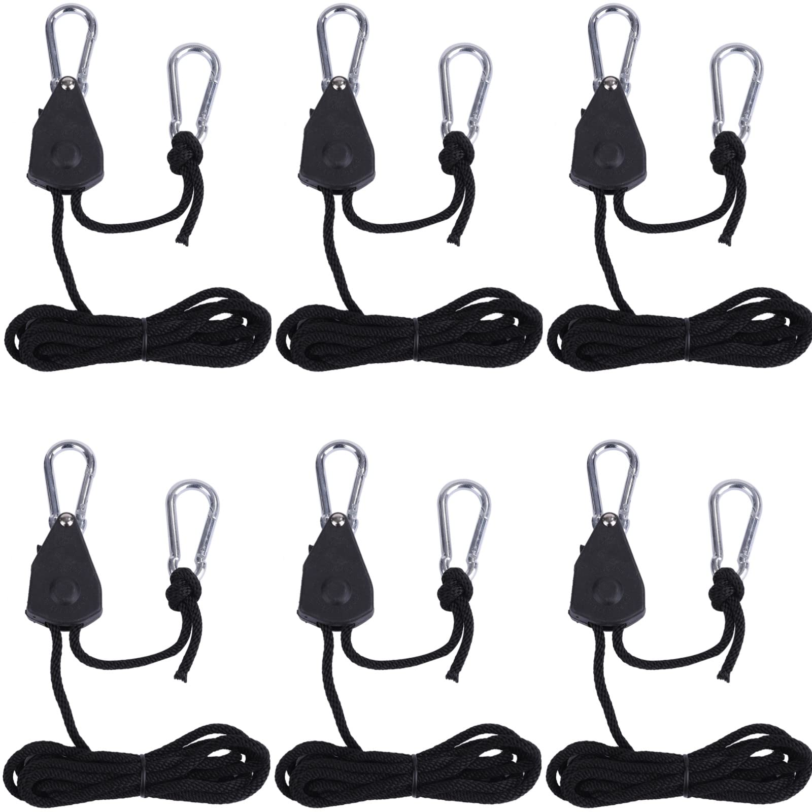 Lubonarie Rope Ratchet Packing Belt Rope Tightener Camping Equipment Rope Tensioner Rope Hanger Carabiner Hanging Load Capacity Set of 6 68kg/pair чёрный
Lubonarie Rope Ratchet Packing Belt Rope Tightener Camping Equipment Rope Tensioner Rope Hanger Carabiner Hanging Load Capacity Set of 6 68kg/pair чёрный