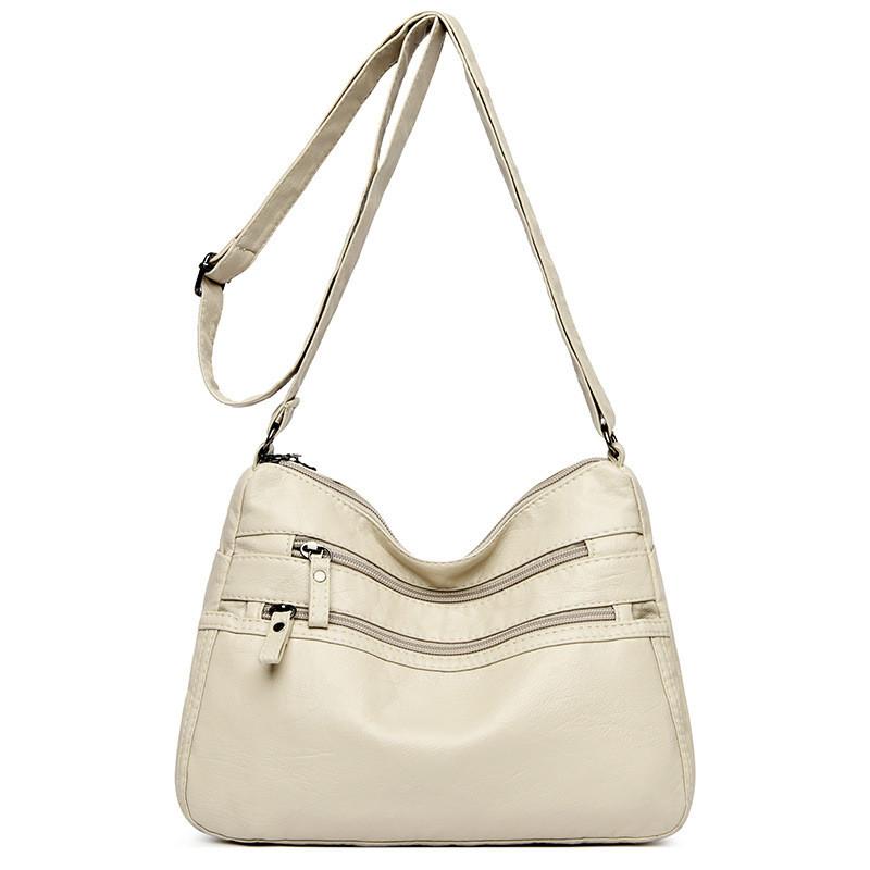 Womens Pu Crossbody Bag With Multicompartment Design For Daily Use Ivory
Womens Pu Crossbody Bag With Multicompartment Design For Daily Use Ivory