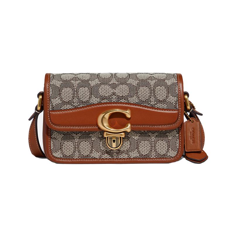 COACH Studio 19 presbyopic jacquard patchwork tanned CLogo turn-lock flap leather crossbody bag shoulder bag women s presbyopic color combination коричневий
COACH Studio 19 presbyopic jacquard patchwork tanned CLogo turn-lock flap leather crossbody bag shoulder bag women s presbyopic color combination коричневий