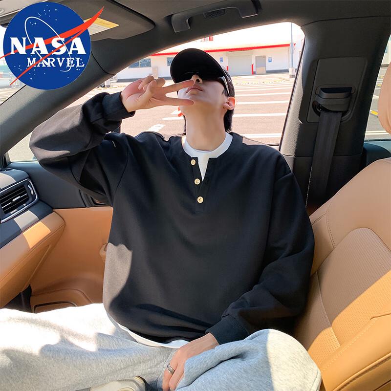 NASA MARVEL Men s Faux Layer V-Neck Long Sleeve Sweatshirt M
NASA MARVEL Men s Faux Layer V-Neck Long Sleeve Sweatshirt M