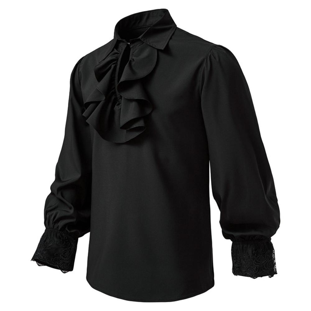 Men s Long Sleeve Pullovers Solid Color Lotus Leaf Design Spring Autumn Fashion Embroidery Cuffs Turn-down Collar M чорний
Men s Long Sleeve Pullovers Solid Color Lotus Leaf Design Spring Autumn Fashion Embroidery Cuffs Turn-down Collar M чорний