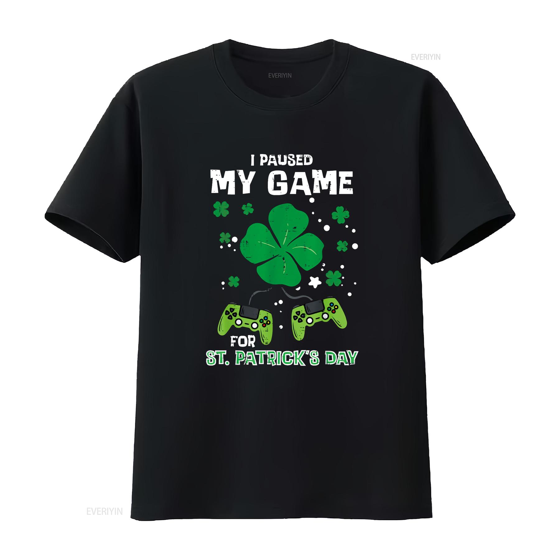 Paused My Game St Patricks Saint Pattys Gamer Boys Kids Men T Shirt vintage Washed designer clothes Top For Everyday Wear 4XL
Paused My Game St Patricks Saint Pattys Gamer Boys Kids Men T Shirt vintage Washed designer clothes Top For Everyday Wear 4XL