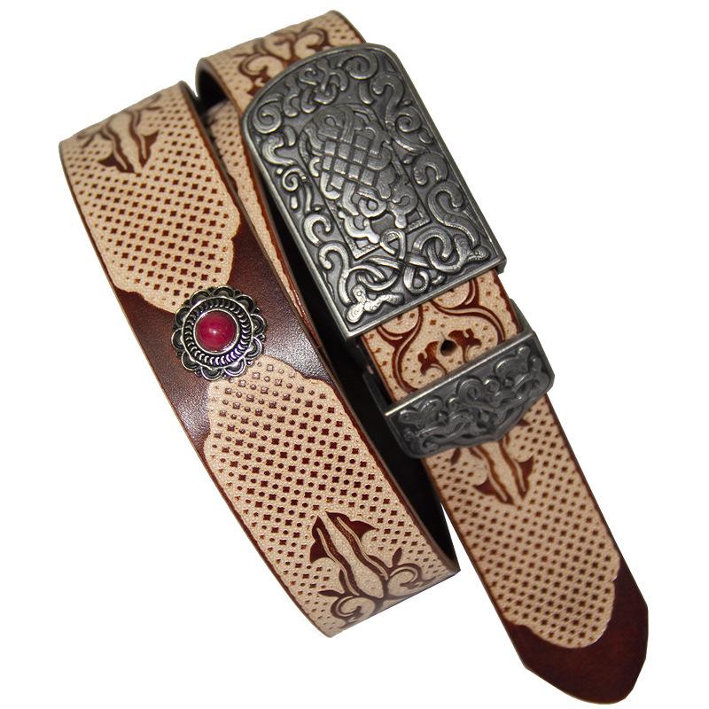 Luxury 3.8CM Thick Cowhide Pin Buckle Genuine Leather Jeans Belt Men High Quality Ethnic Style Embossing Male Strap 125cm кавовий
Luxury 3.8CM Thick Cowhide Pin Buckle Genuine Leather Jeans Belt Men High Quality Ethnic Style Embossing Male Strap 125cm кавовий
