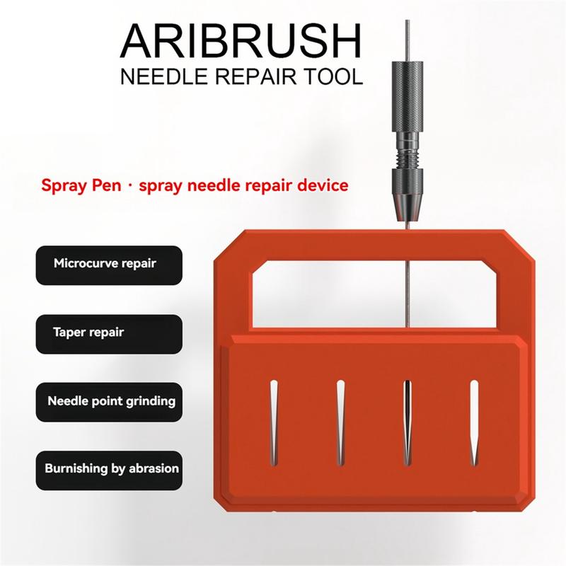 A04R-Airbrush Needle Repair and Sharpening Tool Kit - Maintenance & Polishing Accessories for 0.2mm, 0.3mm, 0.5mm Needles
A04R-Airbrush Needle Repair and Sharpening Tool Kit - Maintenance & Polishing Accessories for 0.2mm, 0.3mm, 0.5mm Needles