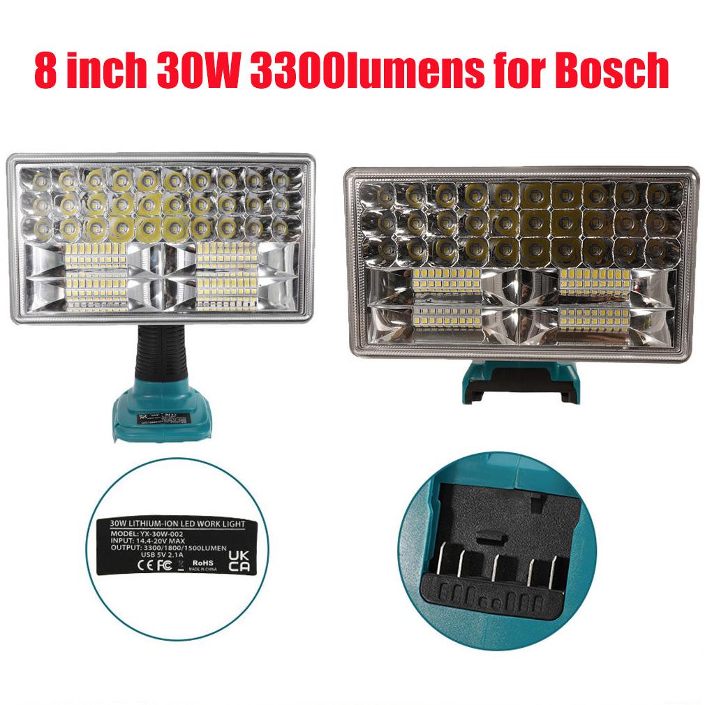 8-дюймовый 30 Вт светодиодный фонарь для Bosch 18 В BAT618 BAT609G литиевая батарея уличный портативный прожектор фонарик светодиодный рабочий свет с USB
8-дюймовый 30 Вт светодиодный фонарь для Bosch 18 В BAT618 BAT609G литиевая батарея уличный портативный прожектор фонарик светодиодный рабочий свет с USB